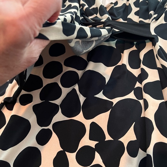 GOLD - Leopard Print Faux Wrap Dress - Picture 9 of 11